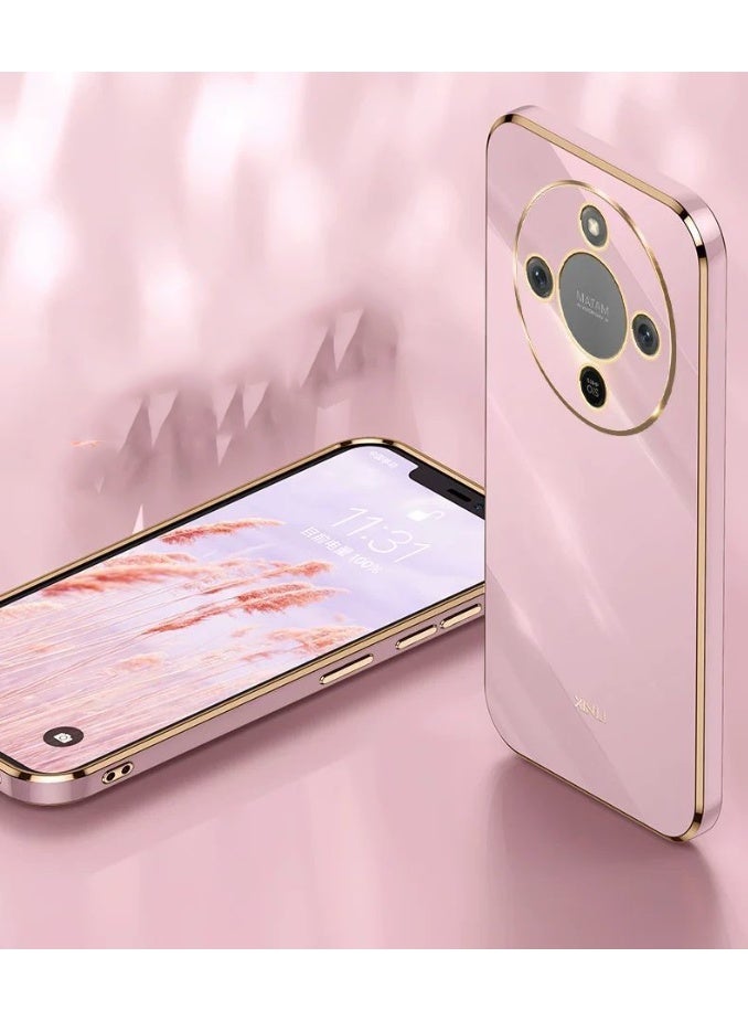 ICARLUS For Honor X9d 5G Case Glossy Electroplating TPU Protective Cover Gold-Pink - Image 2