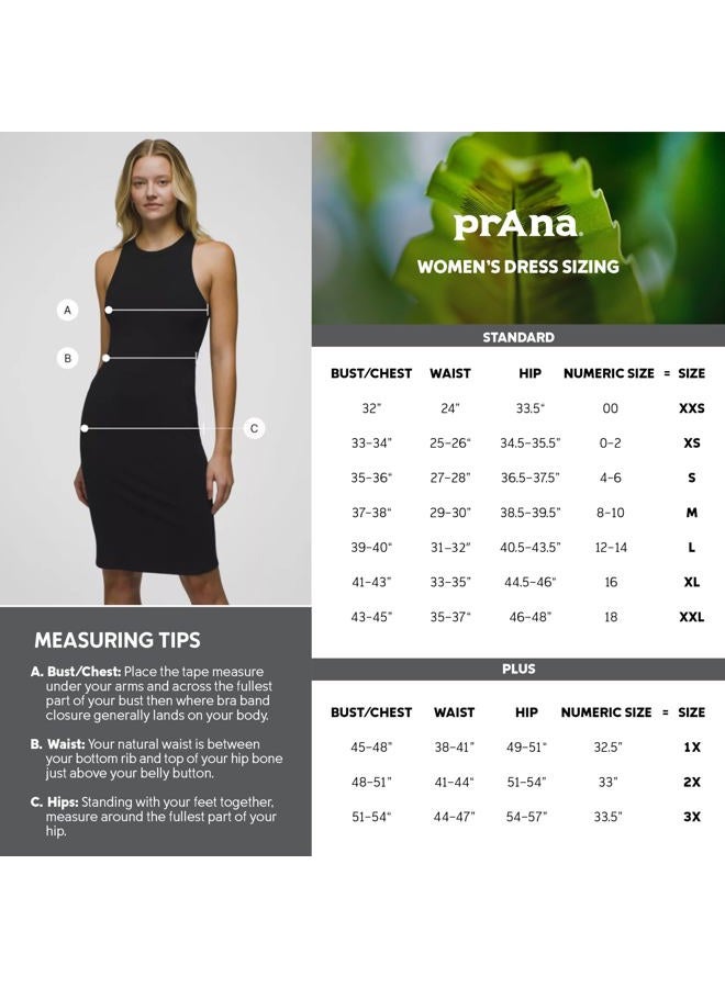 prAna Women's Standard Skypath Dress, Deep Pine Dotty, Small - Image 2