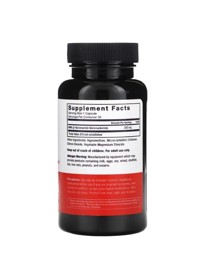 Force Factor NMN, 300 mg , 30 Vegetable Capsules - Image 2