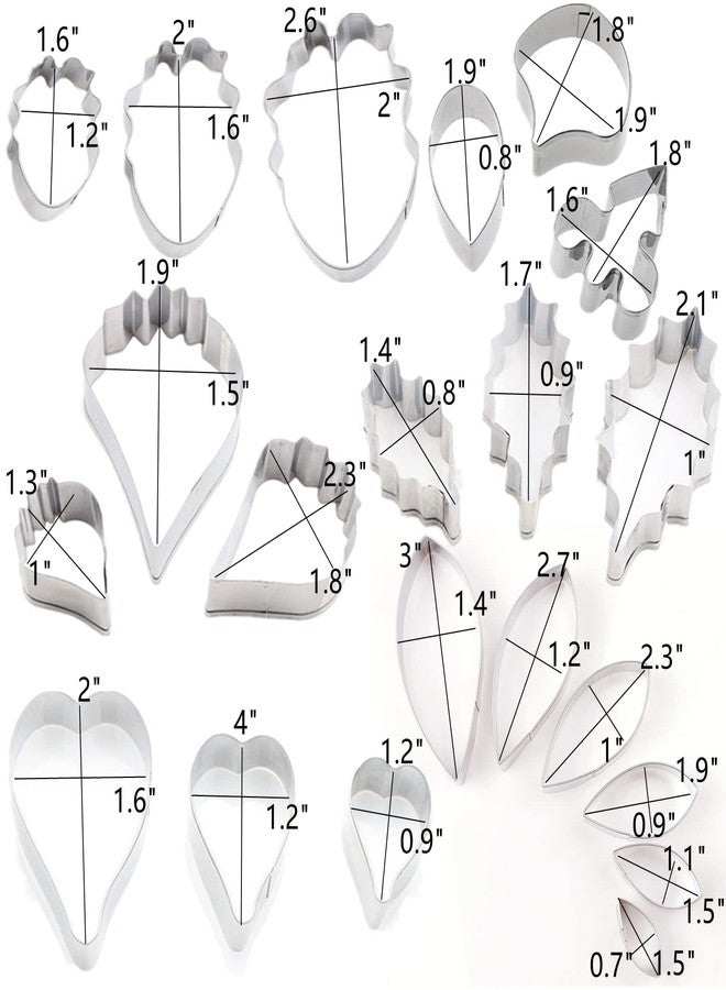 kulepin 12set Gum Paste Flower Tools- Gumpaste Flower Molds and Fondant Cutters Sugar Cookie Cutter Sugar Paste Making tools for Fondant Wedding,Birthday Cake Decorating - Image 5