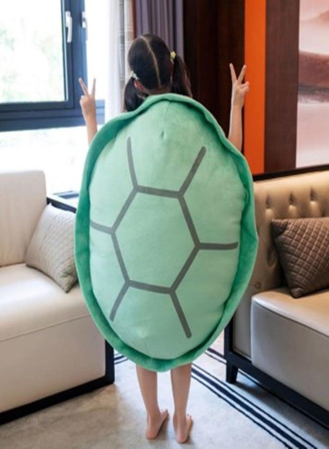 SEAHOME Wearable Turtle Shell Pillows，Turtle Plush Pillow Stuffed Animal Costume for Kids Adults ， Plush Toy Funny Dress Up Creative Gifts (Green, 32 inch) - Image 1