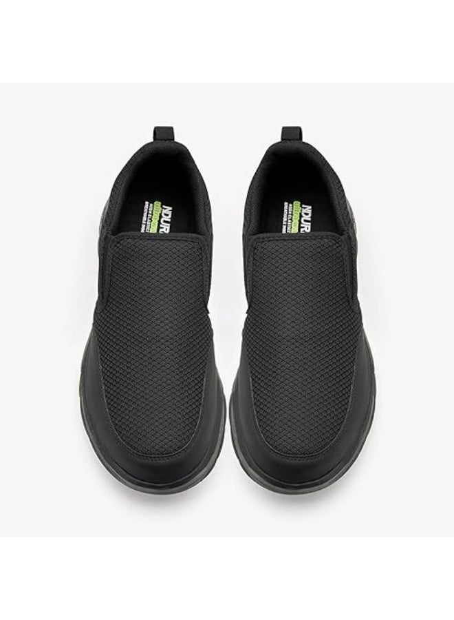 NDURE Men's Black Slip-On Casual Sneakers - Image 4