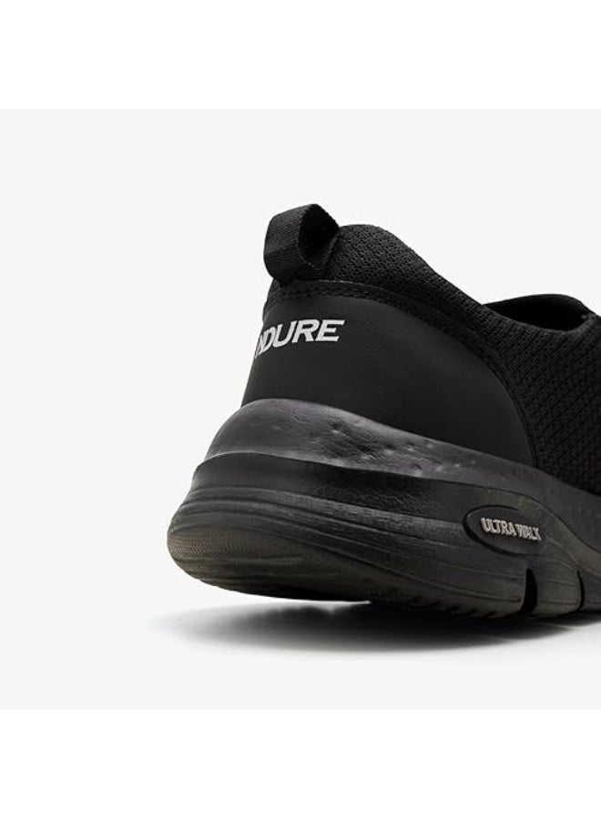 NDURE Men's Black Slip-On Casual Sneakers - Image 3