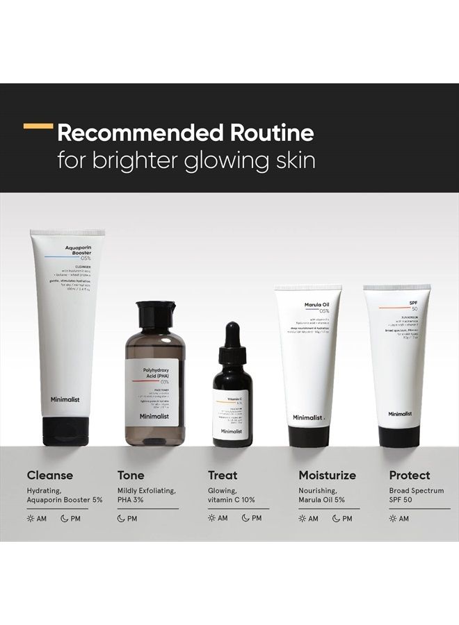 MINIMALIST سيروم فيتامين C للوجه 10%، 30 مل | سيروم فيتامين C فعال ومستقر لبشرة متألقة للنساء والرجال - Image 4