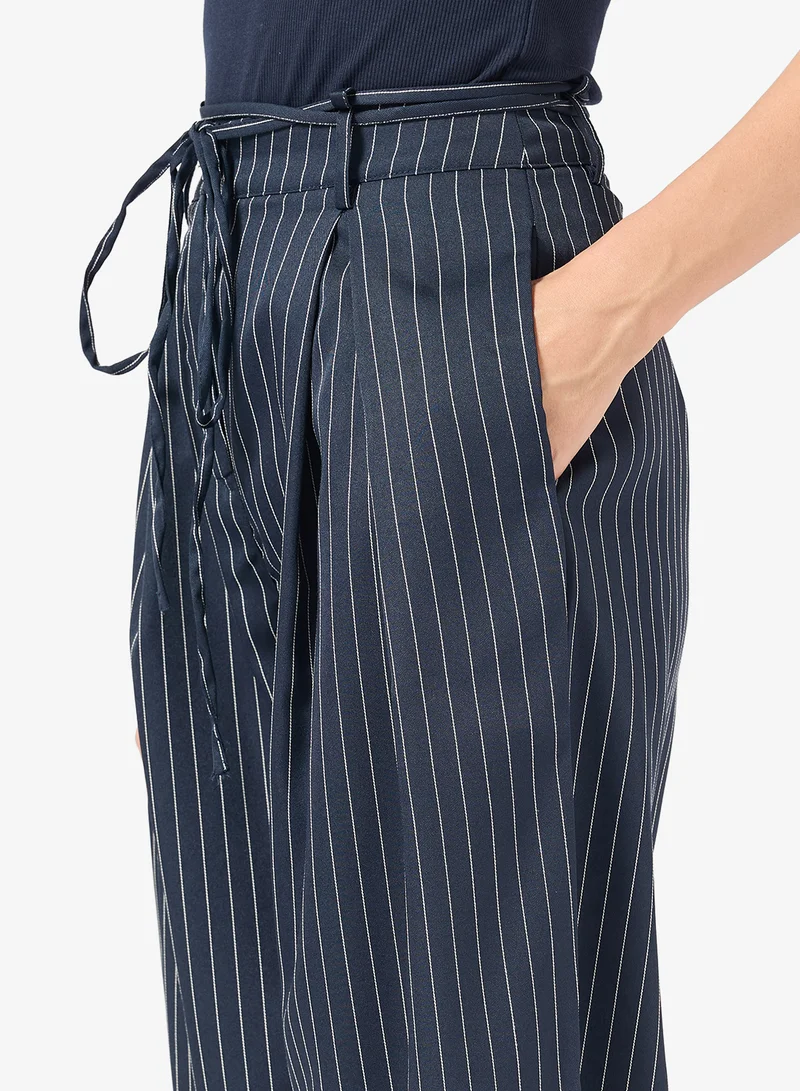 ELLA  Pinstripe Trouser With Front Pleat for Women | Best Price UAE