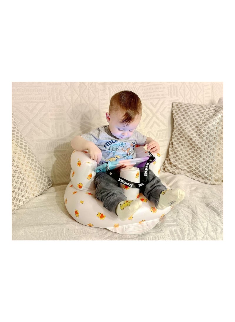 Mink - Baby Inflatable Seat For Babies 3-36 Months, Built In Air Pump Infant Back Support Sofa (Bear Head) - Image 1