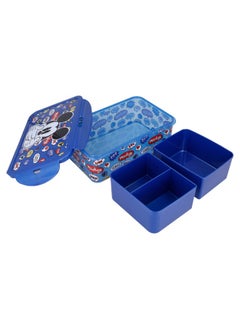 Disney Mickey Mouse Food Container with Removable Compartments 21cm x 14cm x 7cm  - Image 4