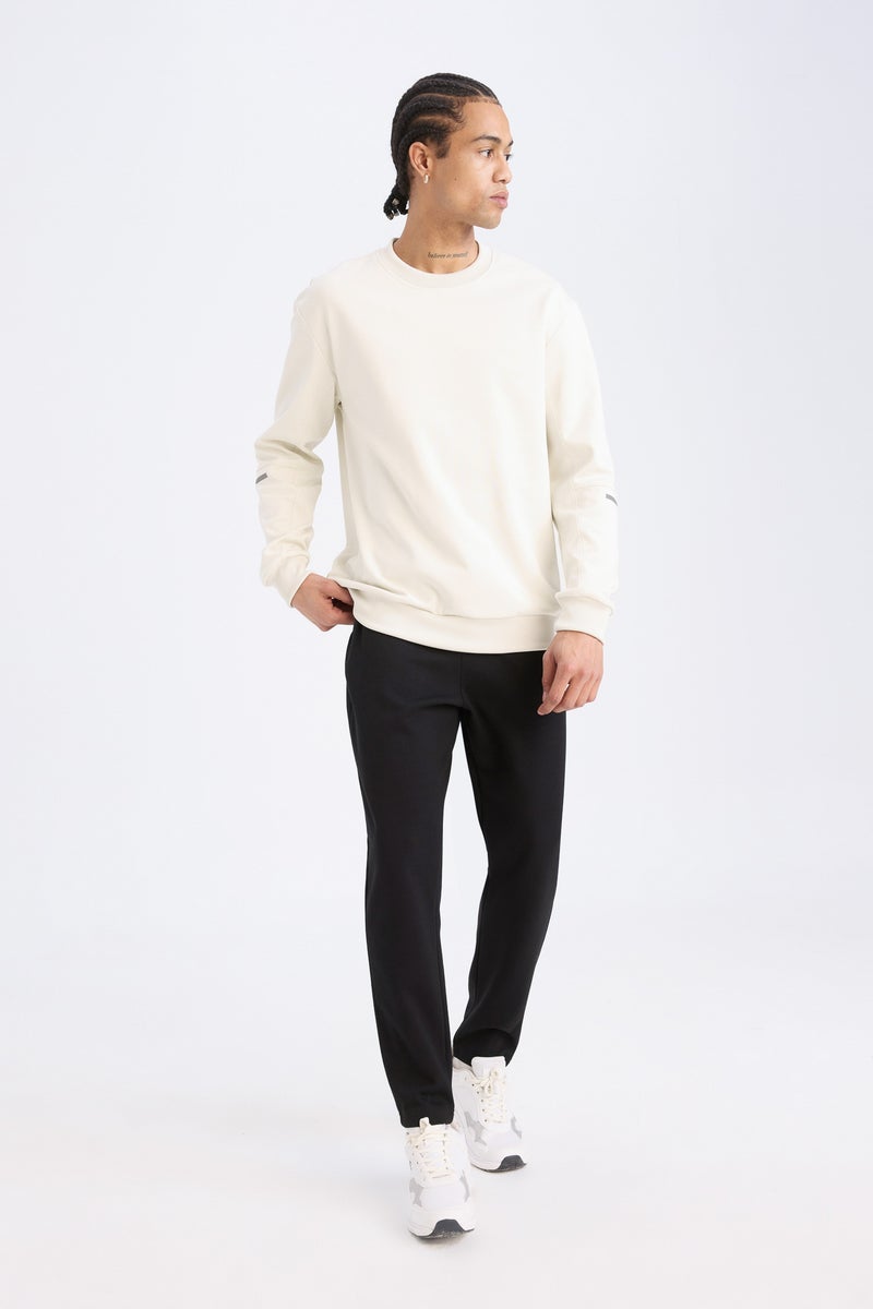 DeFacto Black Man DeFactoFit Slim Fit Slim Fit Zip-Up Basic Jogger Sweatpants Casual - Image 2