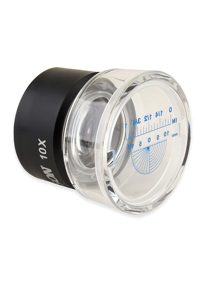 Carson LL-20 10x LumiLoupe Stand Magnifier Loupe with Snap On Measurement Reticle - Image 3