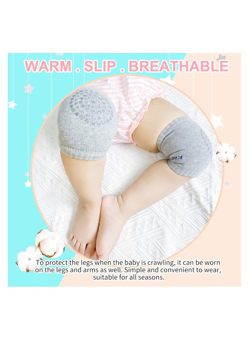 ORiTi 5 Pairs Baby Kneepads Crawling Anti Slip Knee Breathable High Elastic Sponge Kneepads For Baby, Multicolor - Image 4
