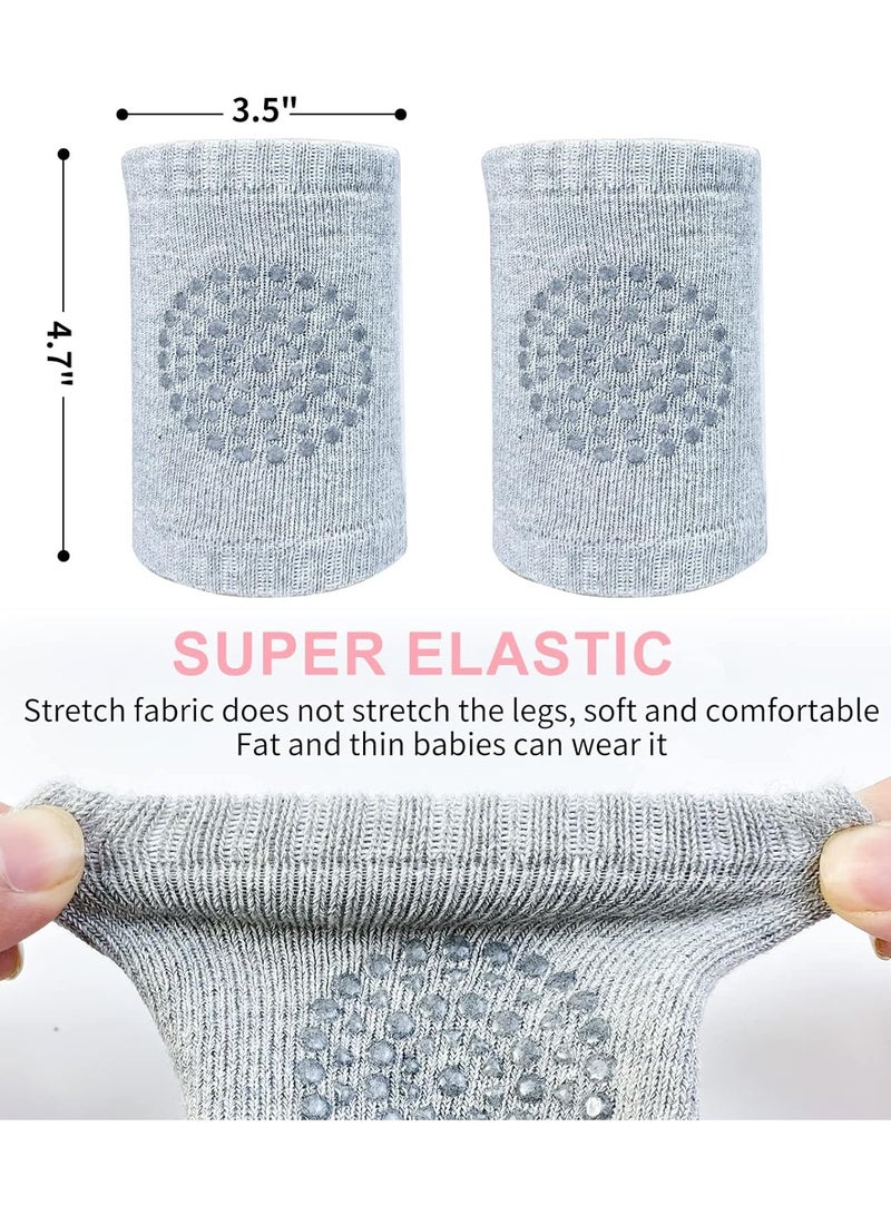 ORiTi 5 Pairs Baby Kneepads Crawling Anti Slip Knee Breathable High Elastic Sponge Kneepads For Baby, Multicolor - Image 3