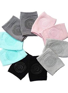ORiTi 5 Pairs Baby Kneepads Crawling Anti Slip Knee Breathable High Elastic Sponge Kneepads For Baby, Multicolor  - Image 1
