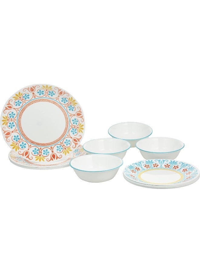 Corelle مجموعة عشاء كوريل تيراكوتا دريمز، 12 قطعة - Image 1