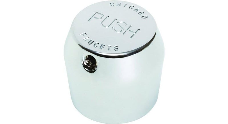 Chicago Faucets, 665-PSHJKCP, MVP Metering Handle with Push Index, Chrome - Image 2