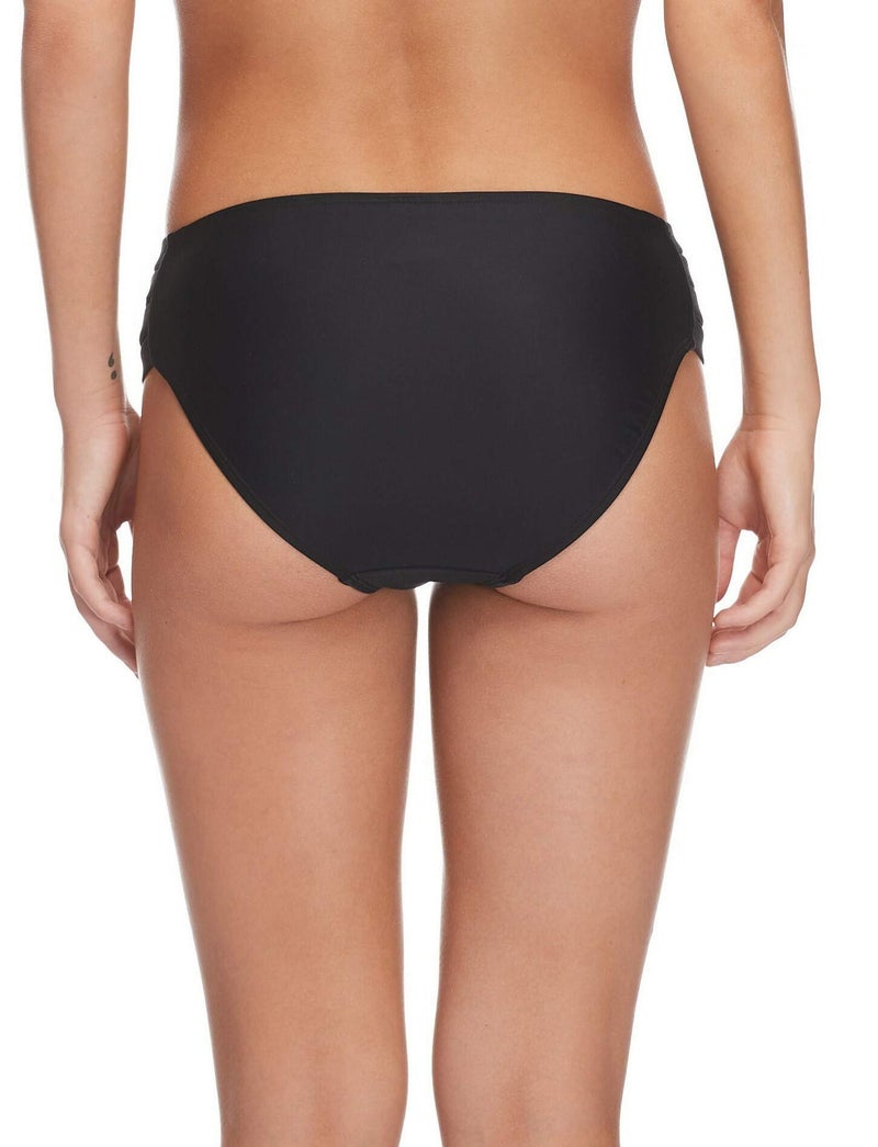 Body Glove womens Smoothies Nuevo Contempo Solid Full Coverage Swimsuit Bikini Bottoms, Black, Small US