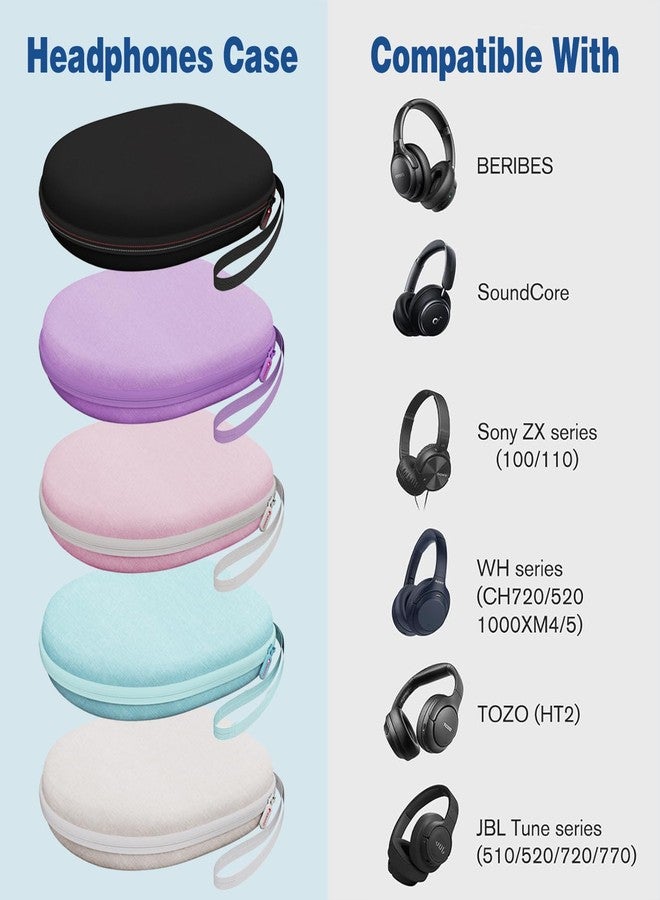 XANAD Headphone Case Hard Shell Compatible with Sony/JBL/Soundcore Anker/Bose/BERIBES/KVIDIO Wireless On-Ear Headphones (Cream) - Image 2