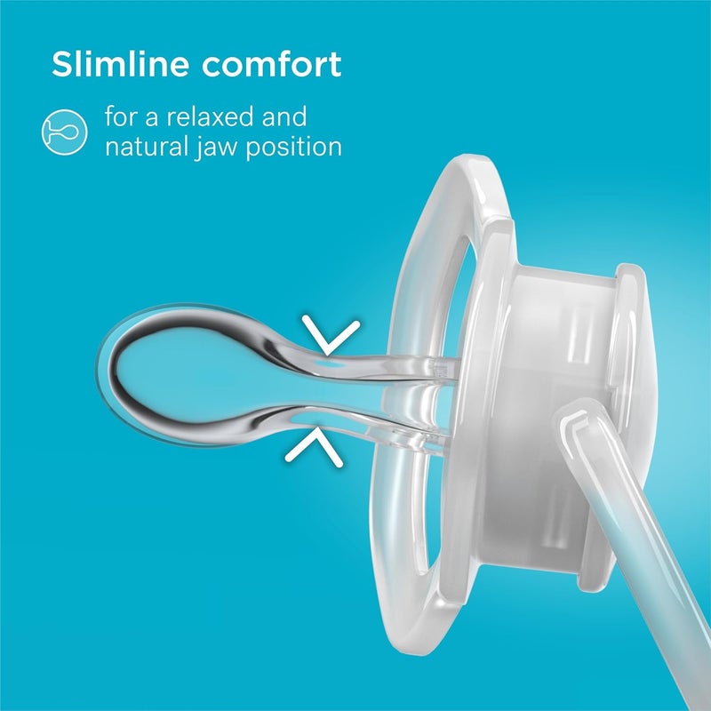 Smilo Baby Pacifier with Orthodontic Design for Healthy Dental Development - Stage 3 for Babies 9+ Months - Pack of 3X 100% Silicone Pacifiers BPA Free - Glow-in-The-Dark - Image 4