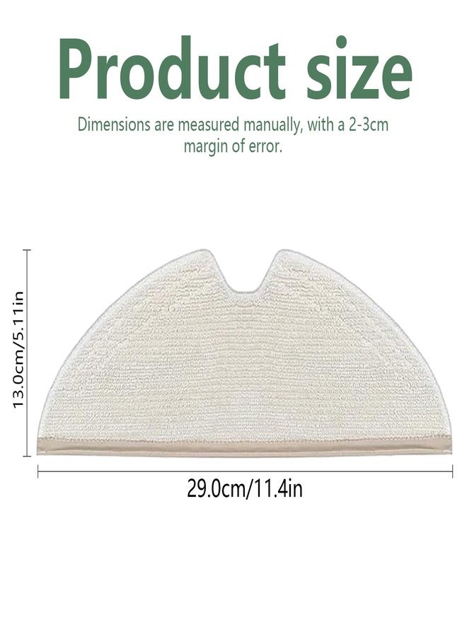 Frexusuent Mop Pad for Roborock Q5 Pro, Q7, Q7 Max, S5, S5 MAX, S6, S6 MAXV, S6 Pure, E-Series, Q5, Q8 Max+, Q8 Max Robot Vacuum Cleaner, 8 Pcs Reusable and 2 Pcs Disposable, Q8 Max Mop Pad Replacement - Image 3