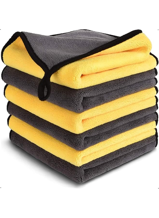 X spring Car 12 12 Inch Microfiber Towels, 6 Pcs Reusable Quick Drying Absorbent Towels For Auto, Home, Kids, Pets And More - Image 1