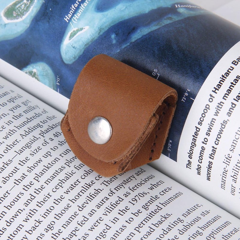 klarako Pool/Billiards/Snooker Artificial Leather Cue Chalk Holder Pouch with Lip and SnapklarakoklarakoklarakoBrown - Image 3