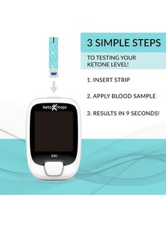 Keto-Mojo Blood Glucose and Ketone Test Strips Combo Pack 60 Glucose + 60 Ketone Strips 120 Count For Use Only With Gk+ Meter  - Image 3