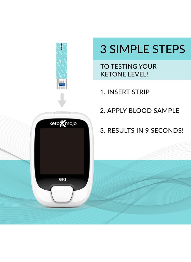 Keto-Mojo Blood Glucose and Ketone Test Strips Combo Pack 60 Glucose + 60 Ketone Strips 120 Count For Use Only With Gk+ Meter  - Image 3
