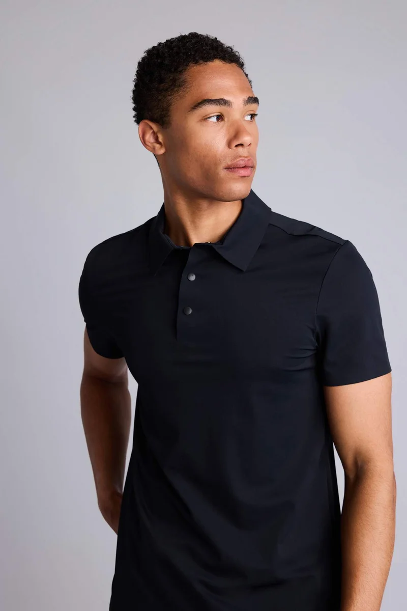 ديفاكتو Slim Fit Short Sleeve Polo T-Shirt