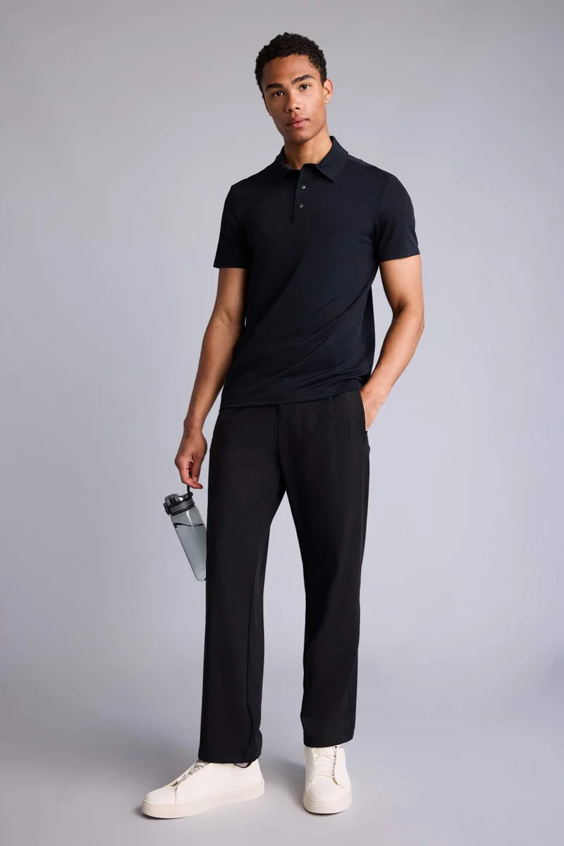 ديفاكتو Slim Fit Short Sleeve Polo T-Shirt