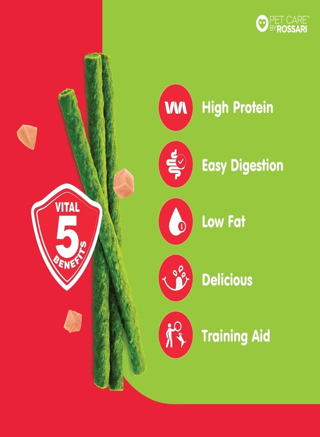 Zippy Chicken Sticks for Dogs - Spinach Flavour | Tasty & Healthy Treats for All Ages | High Protein, Easy Digestion, Low Fat | Ideal for Training | Dog Treats Pack of 1, 100g - Image 4