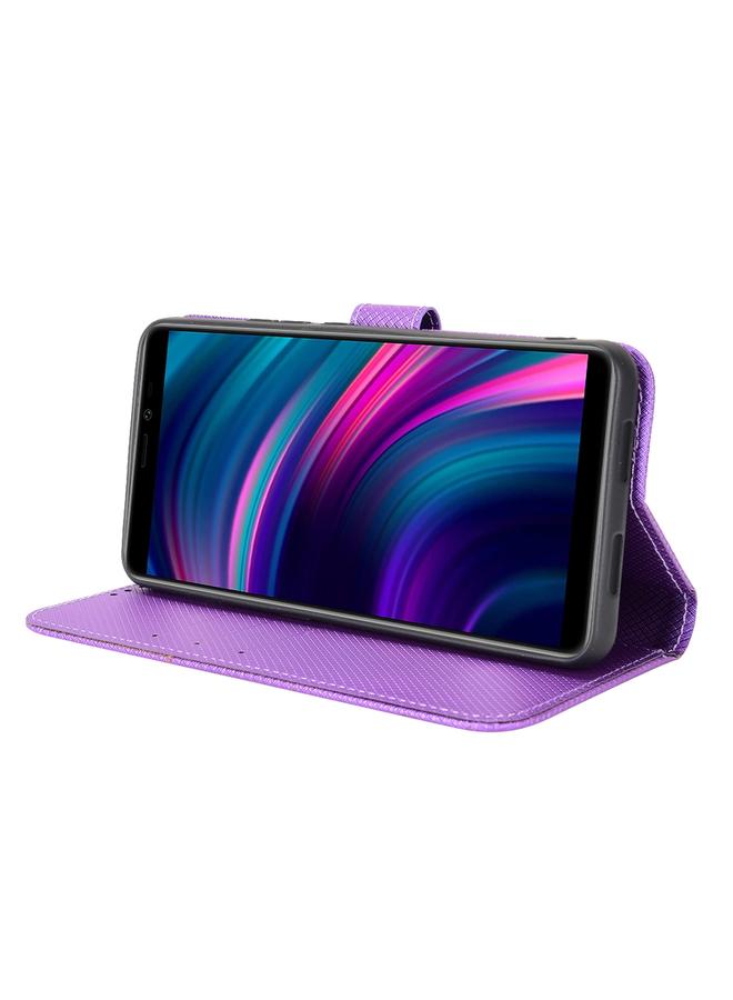 Zaboon Case For BLU J9L Diamond Texture Leather Phone Case - Image 5