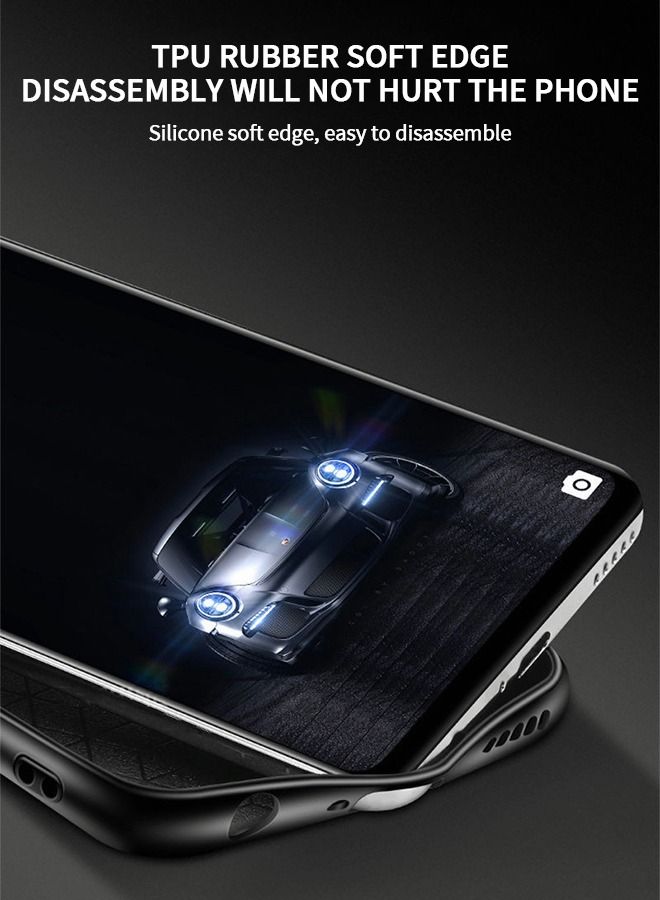 GROIC متوافق مع غطاء هاتف هواوي P50/P50E مقاس 6.5 بوصة، غطاء ناعم للغاية مقاوم للصدمات، هاتف حماية شامل مع حلقة ساعة مغناطيسية - Image 3