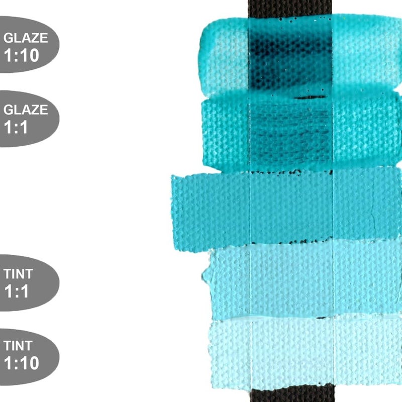 Golden Heavy Body Acrylic Paint - Cobalt Teal, 2 oz Tube - Image 4