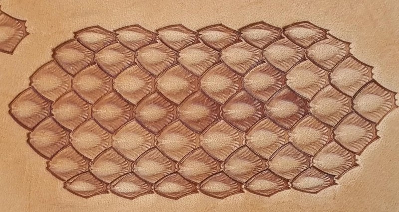 DandS ltd Leather Stamp Tool, Serpent Skin, Professional Steel Craft Tool for Leatherworking, Embossing, Carving & Stamping Leather Projects, Belts Wallets & DIY Projects Compatible with Mallet #67 - Image 3