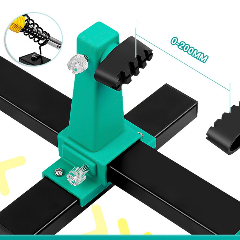 Circuit Board Maintenance Holder 360° Rotation Multi-Spec Clamping Ports - Adjustable Opening Distance Circuit Board Repairing Fixture for Electronic Repair Professionals & Hobbyists - Image 2