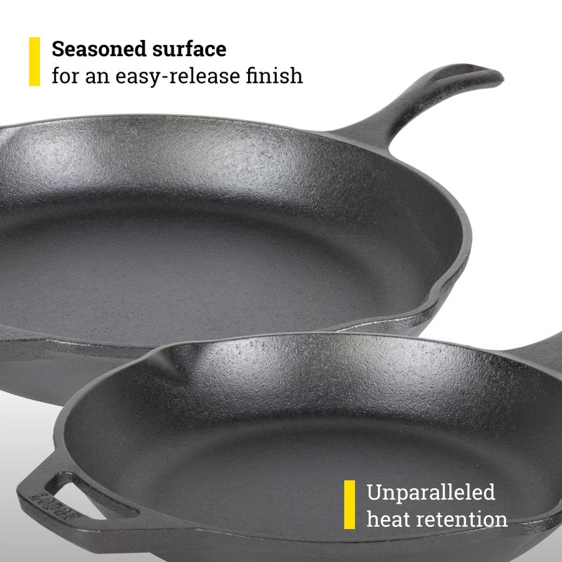 Lodge Chef Collection 2pc Set (10" & 12" Skillet) - Image 3