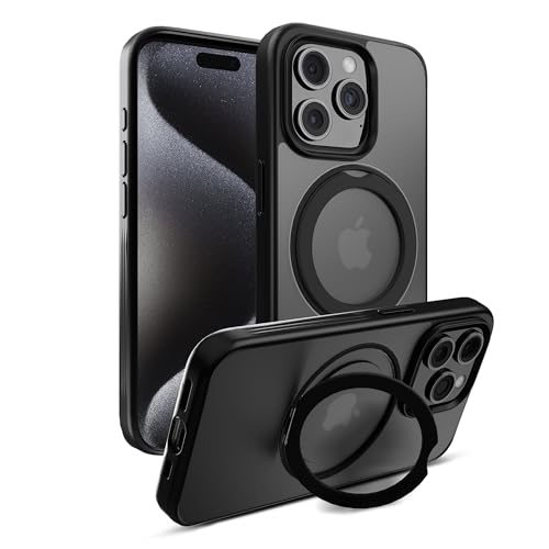DailyObjects Polycarbonate Case for iPhone 13 Pro Max Compatible with Mag-Safe Wireless Charging,Halo 2.0 with Rotatable Stand Slim Shockproof Back Cover - Image 3