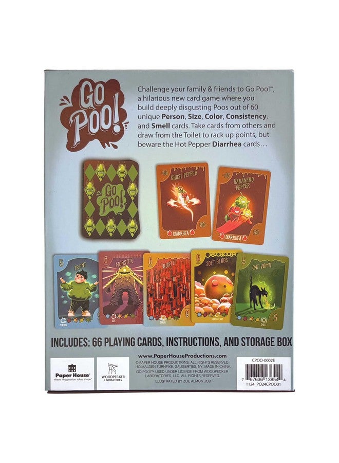 Paper House Productions Paper House: Go Poo! The Game - Laugh Out Loud Funny Card Collection Game, Family Game Night, Hilarious Toilet Humor, Adults Kids Age 6+, 2-6 Players - Image 3