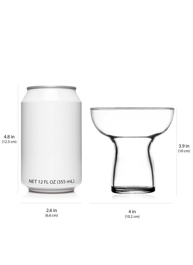 LIBBEY - Stemless Margarita Glasses Set Of 6 Modern Margarita Glasses Lightweight Unique Bar Glasses Lead-Free Margarita Set 10.25 Ounces - Image 1