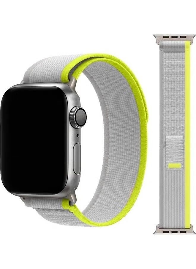Generic - 3 Pack for Apple Watch Trail Bands 49mm 45mm 44mm 42mm Nylon Braided Sport Bands for iWatch Series Ultra/8/7/SE/6/5/4/3/2/1 Multicolor - Image 1
