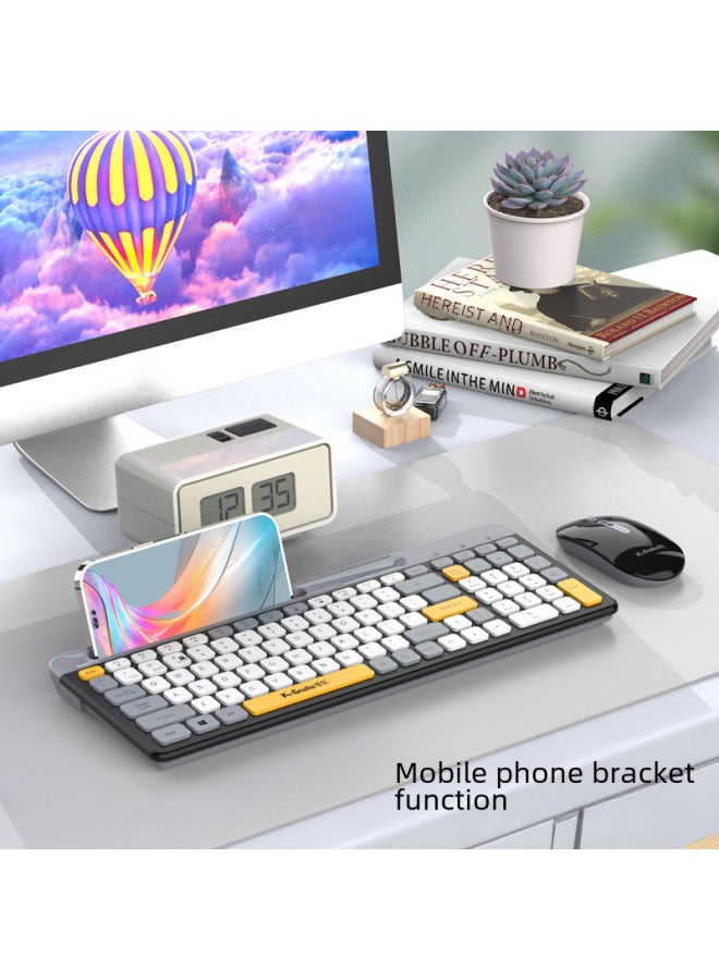 Viper K100 Bluetooth Dual-mode Wireless Keyboard Chocolate Thin Desktop Computer Notebook Office Business Portable-Color:Shimmer 】 - Image 4