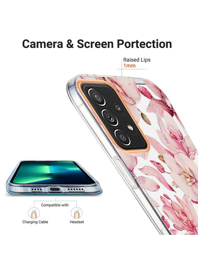 اس-توب جراب لهاتف Samsung Galaxy A52 5G / 4G Ring IMD Flowers TPU - Image 4