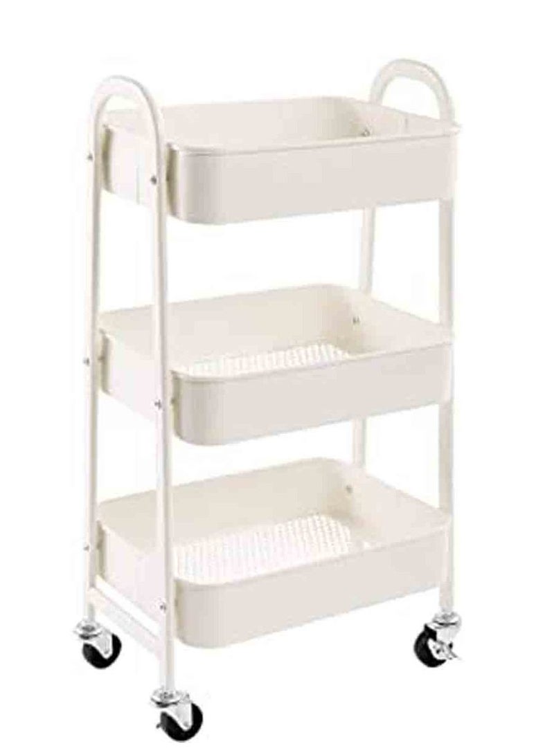 co arma 3 tier metal rolling storage cart - Image 1