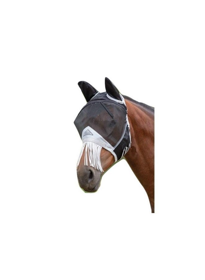 شيريس قناع شبكي دقيق للذباب مع هامش للأنف (كامل، أسود) - Image 1