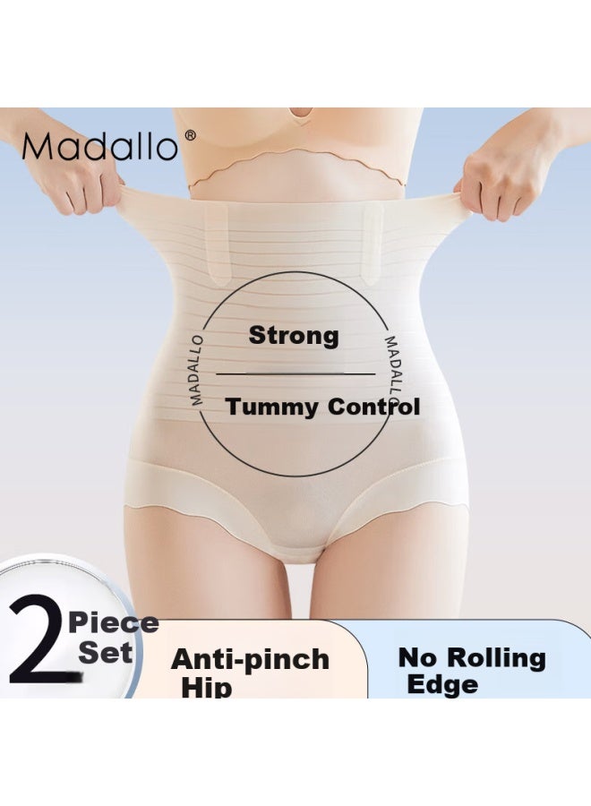 Madallo High Waist Tummy Control Panties Women Postpartum Body Shaping Strong Belly Control Waist Cincher Lifter Thin Ladies Triangle Underwear - Image 1