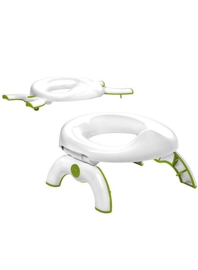 2-in-1 Foldable Portable Kids Potty Training Seat – Travel Toilet Trainer with Stable Anti-Slip Legs – Compact Toddler Potty for Home, Car & Outdoor Travel - Image 2