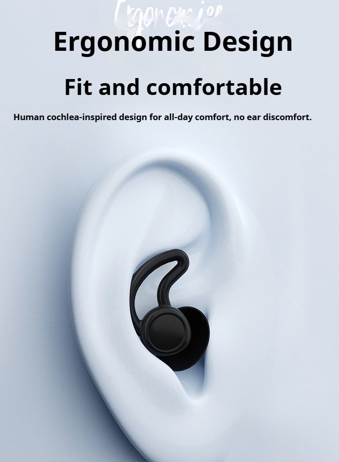 YUKE 3- Piece Swimming Silicone Nose Clip Earplugs Adult Unisex Soft Waterproof Anti-Choking Water Earplugs Professional Swimming Equipment With Storage Box - Image 4