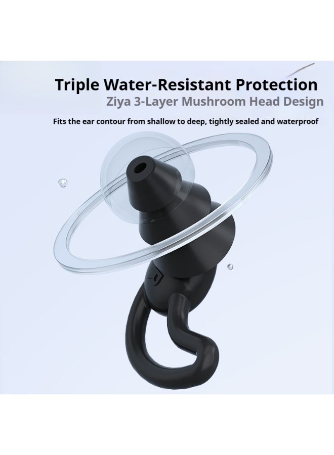 YUKE 3- Piece Swimming Silicone Nose Clip Earplugs Adult Unisex Soft Waterproof Anti-Choking Water Earplugs Professional Swimming Equipment With Storage Box - Image 5