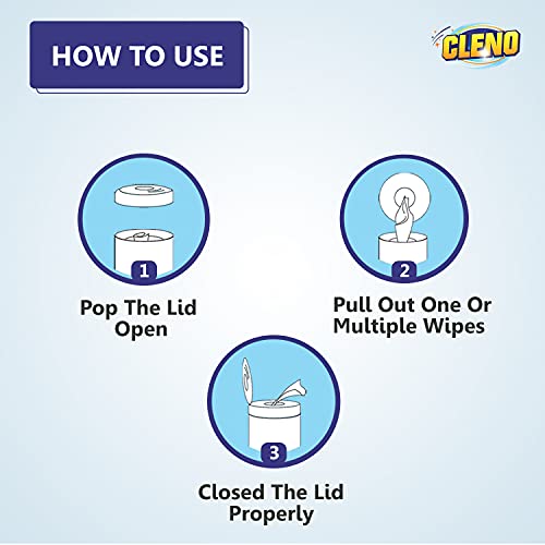 Cleno Wood & Laminate Furniture Wet Wipes Clean, Restore Polish & Protects, Tables/Chairs/Cupboard/Bedroom Furniture/Cabinets/Benches/Doors/Desks/All Types of Furniture - 50 Wipes (Ready to Use) - Image 5