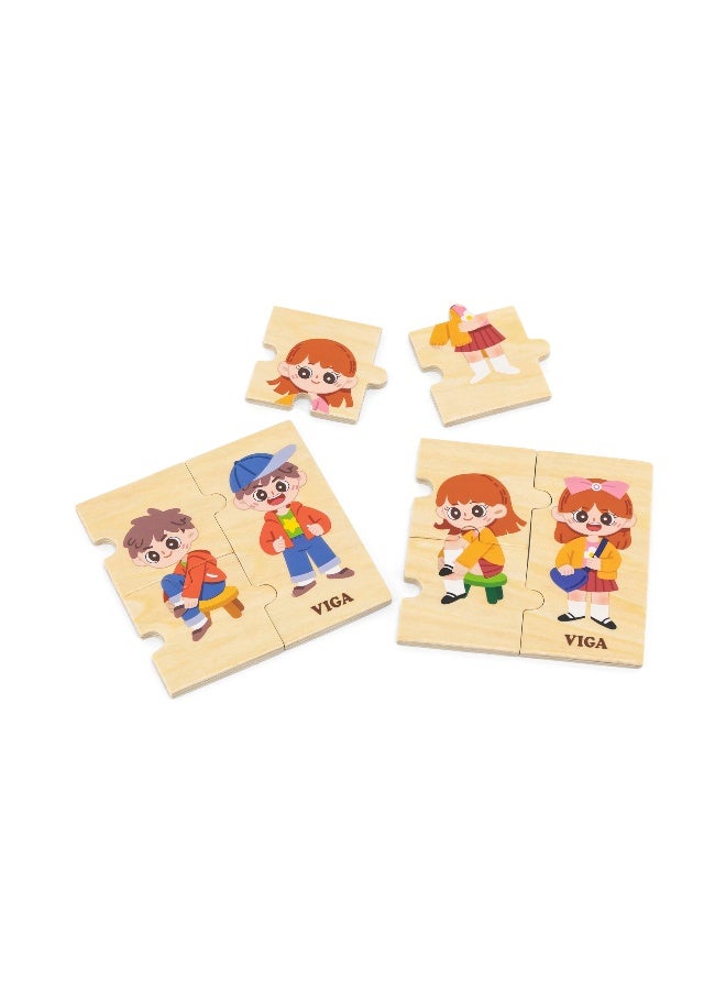 Viga Getting Dressed Sequence Puzzle Set - Image 4