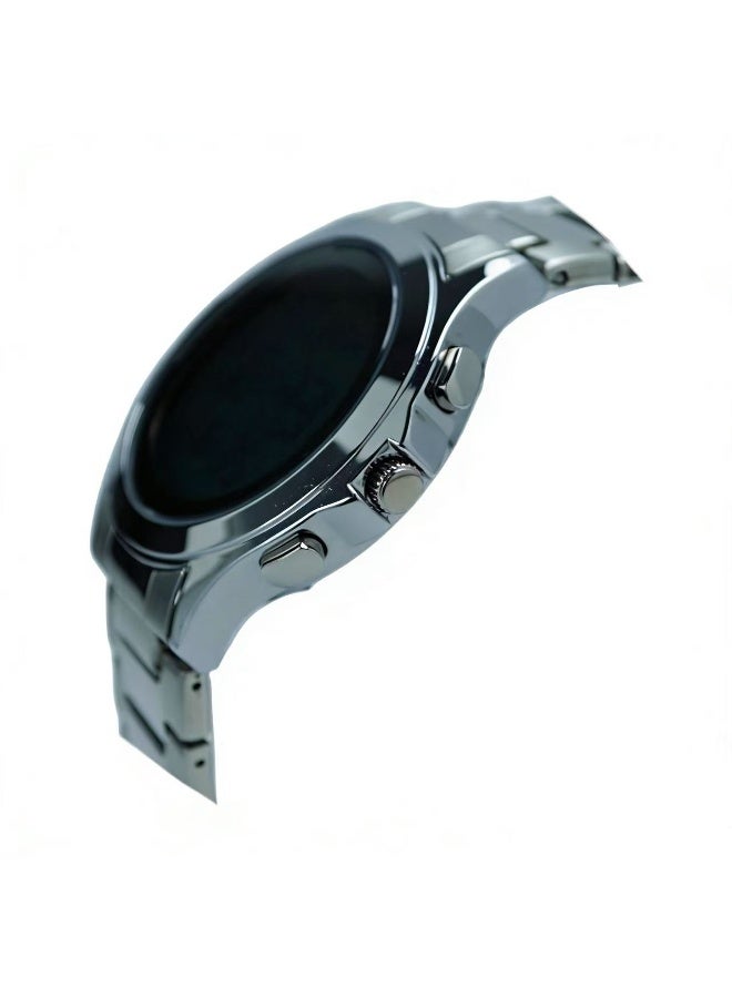 Men's Water Resistant Digital Watch WR02SW - 35 mm - Silver - Image 3